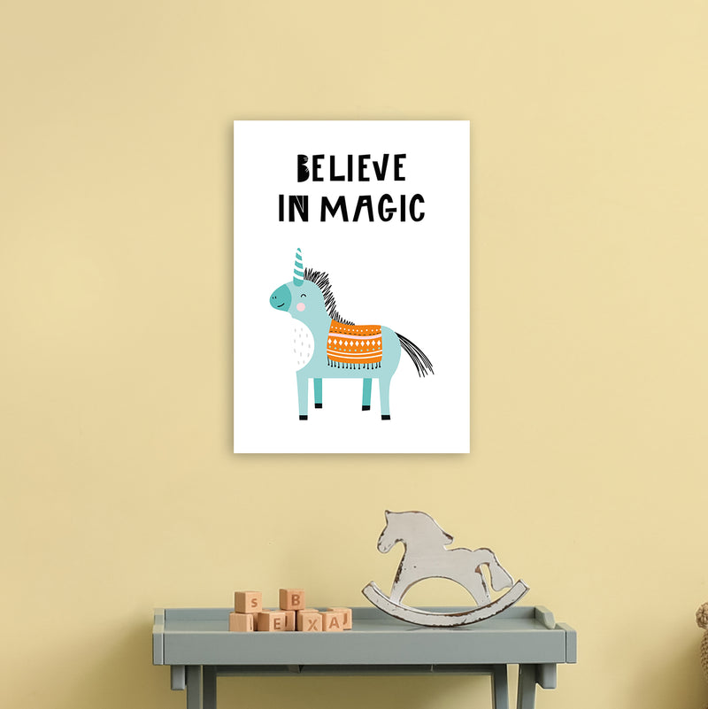 Believe In Magic Animal Pop  Art Print by Pixy Paper A3 Black Frame