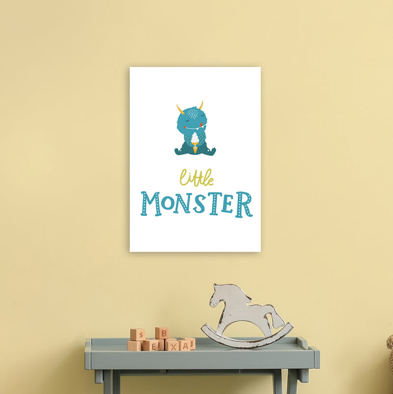 Little Monsters Ice Cream  Art Print by Pixy Paper A3 Black Frame