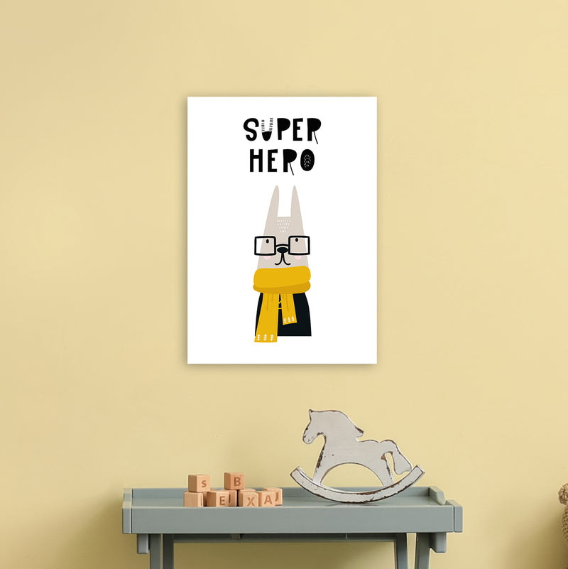 Super Hero Animal Pop  Art Print by Pixy Paper A3 Black Frame
