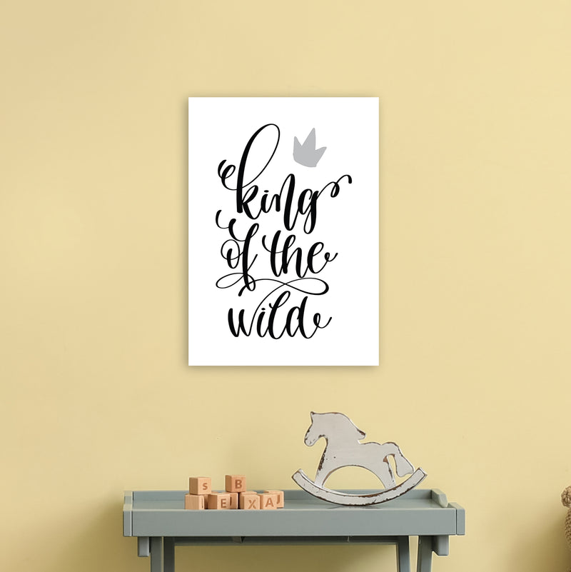 King Of The Wild Black  Art Print by Pixy Paper A3 Black Frame