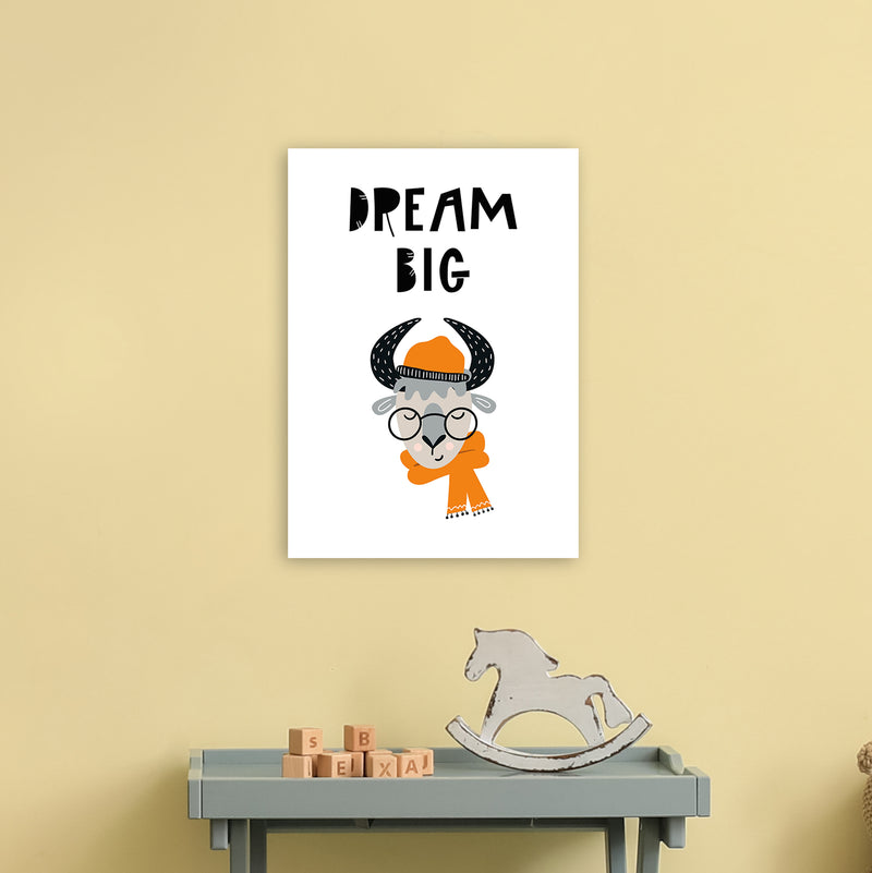 Dream Big Animal Pop  Art Print by Pixy Paper A3 Black Frame