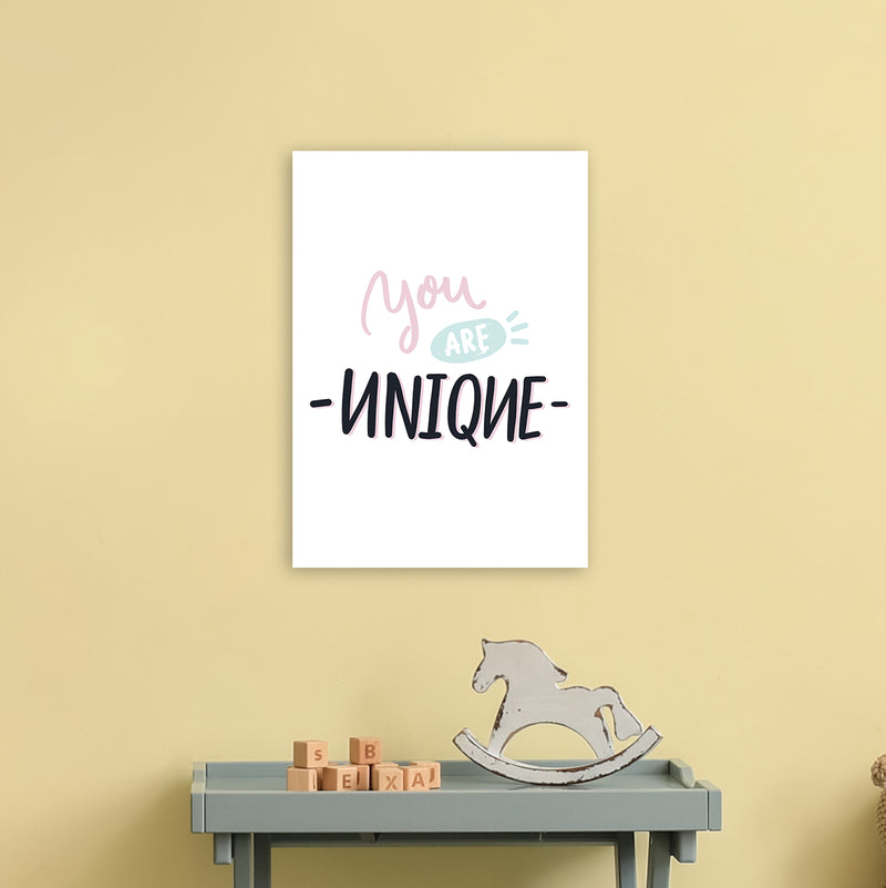 You Are Unique  Art Print by Pixy Paper A3 Black Frame