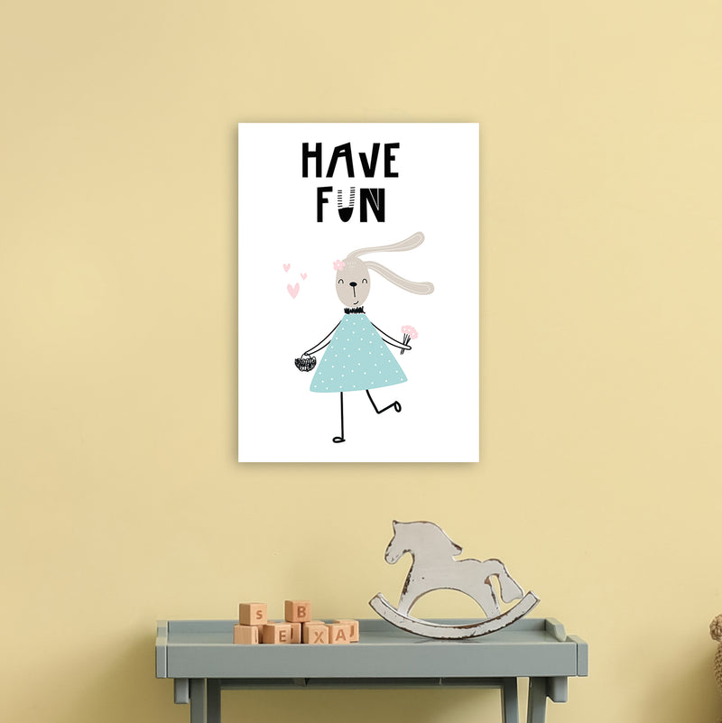 Have Fun Animal  Art Print by Pixy Paper A3 Black Frame