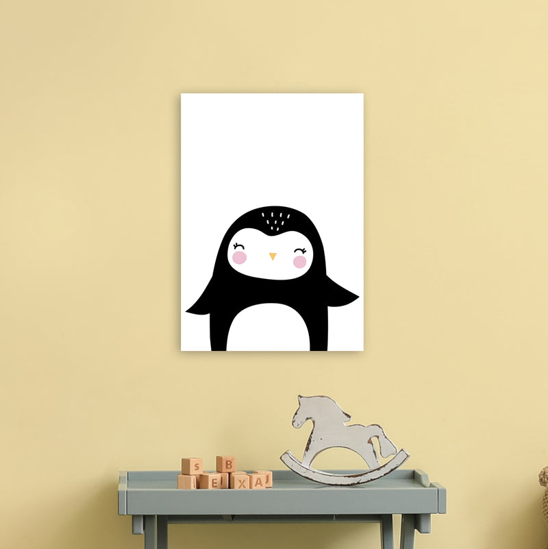 Penguin  Art Print by Pixy Paper A3 Black Frame