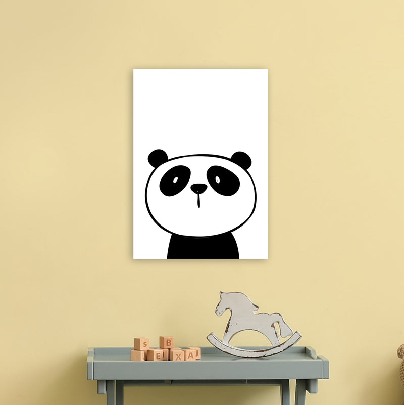 Panda  Art Print by Pixy Paper A3 Black Frame