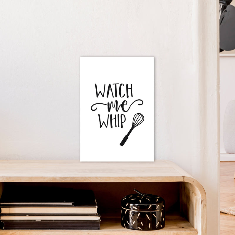 Watch Me Whip  Art Print by Pixy Paper A3 Black Frame