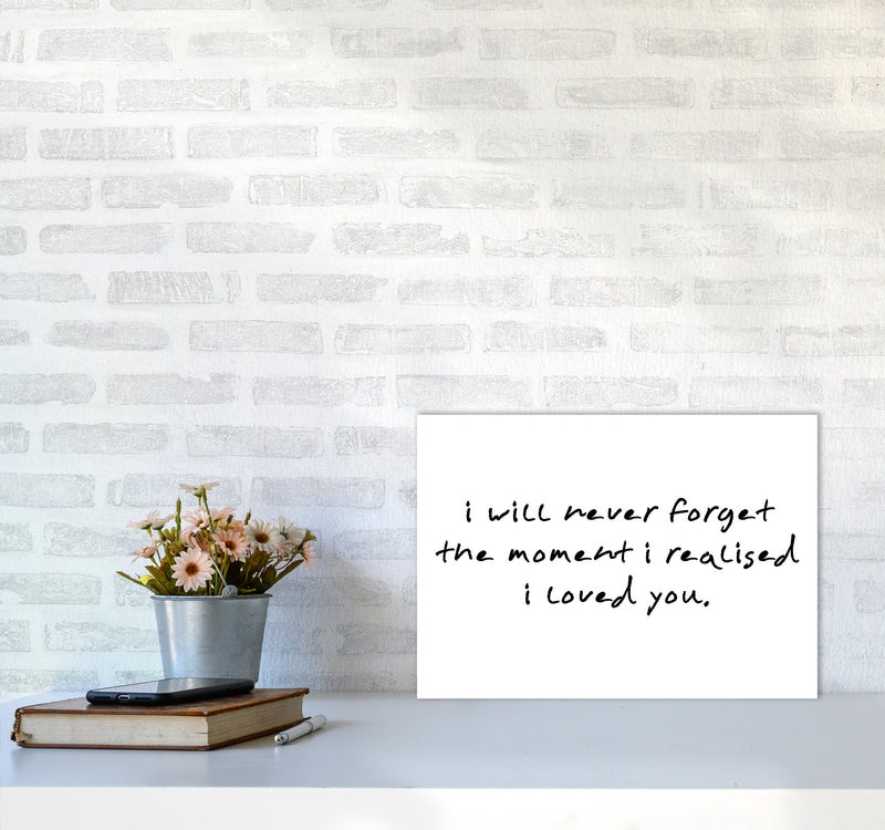 I Will Never Forget  Art Print by Pixy Paper A3 Black Frame