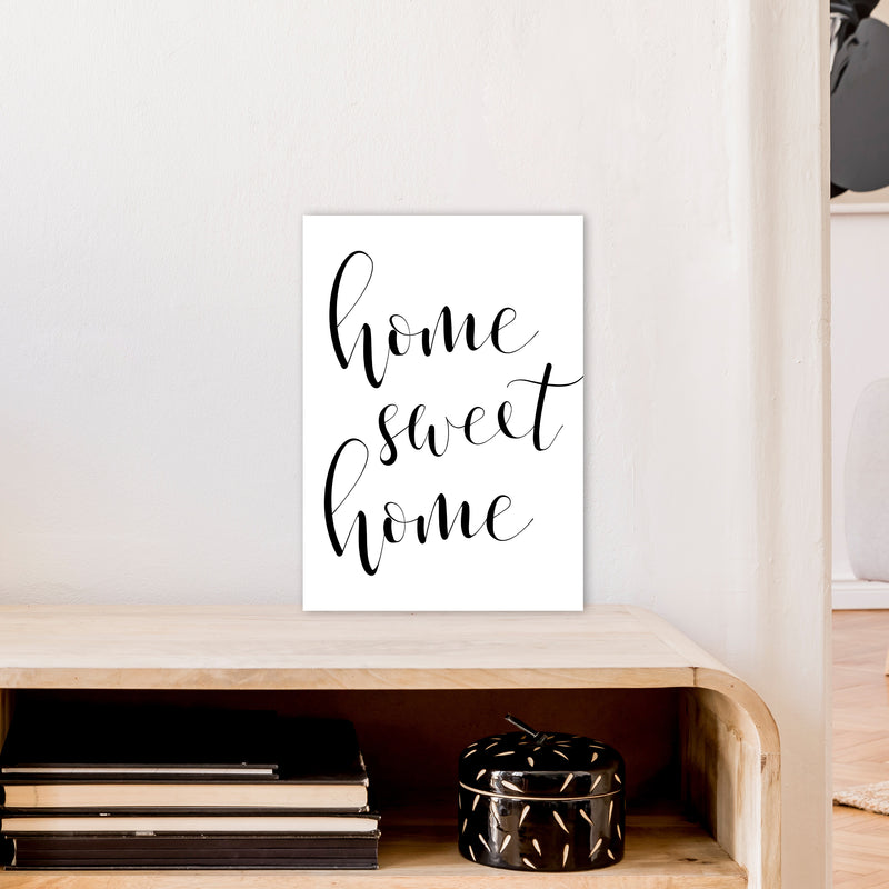 Home Sweet Home  Art Print by Pixy Paper A3 Black Frame