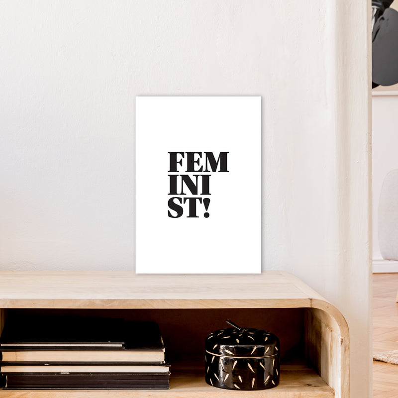 Feminist  Art Print by Pixy Paper A3 Black Frame