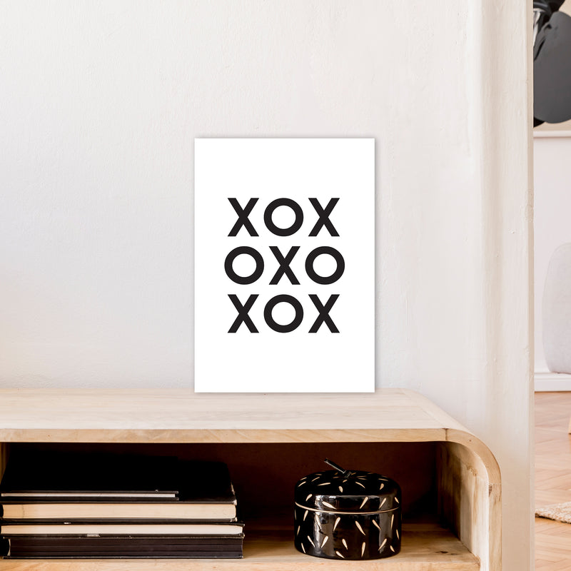 Xox  Art Print by Pixy Paper A3 Black Frame