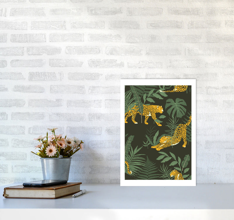 Wild Collection Cheetah Art Print by Pixy Paper A3 Black Frame