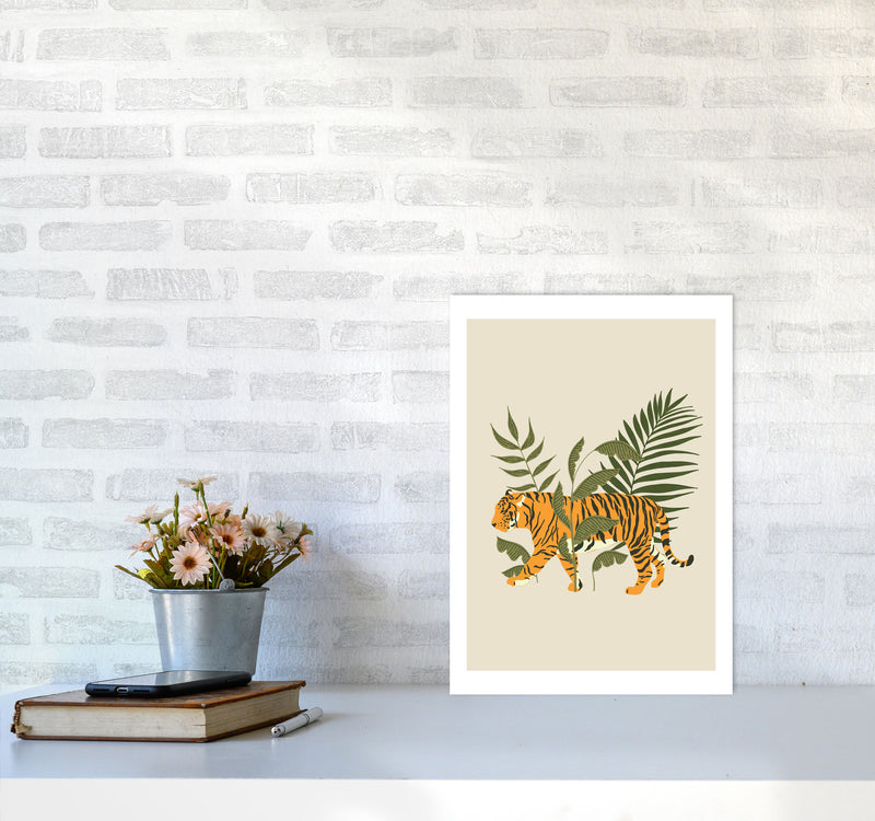 Wild Collection Tiger Art Print by Pixy Paper A3 Black Frame