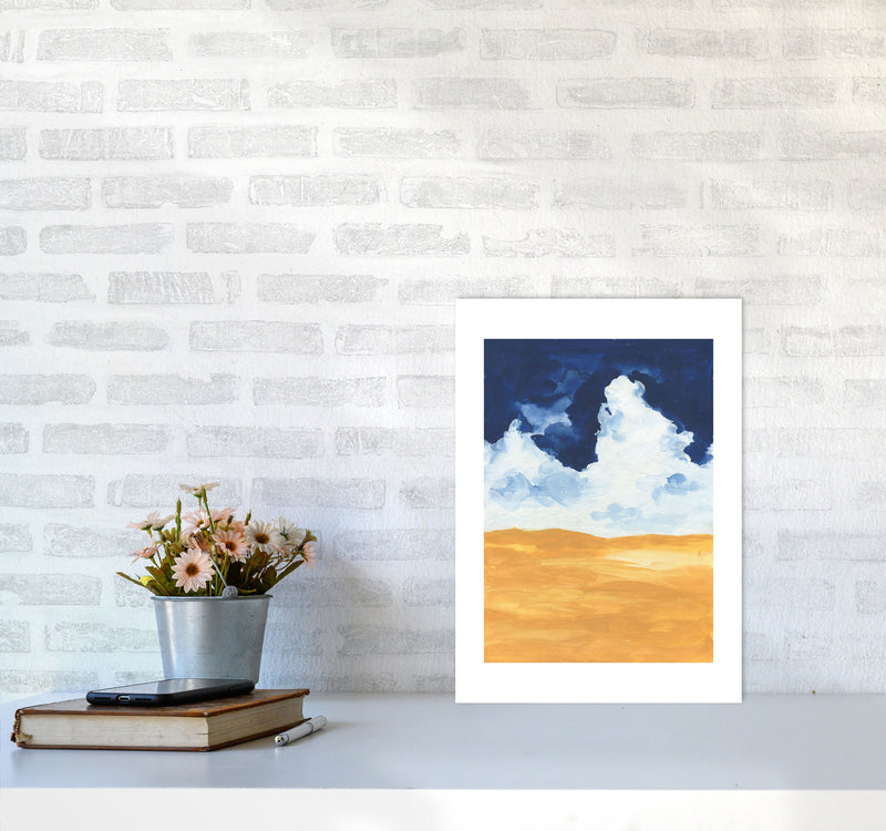 Horizon Abstract Clouds  Art Print by Pixy Paper A3 Black Frame