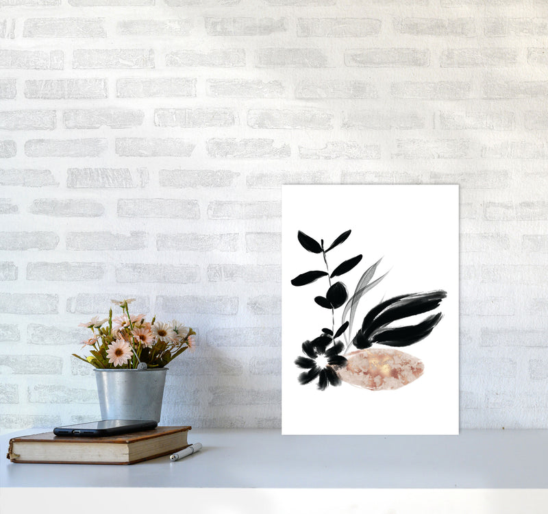 Delicate Floral 03 Art Print by Pixy Paper A3 Black Frame