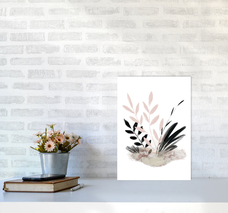 Delicate Floral 05 Art Print by Pixy Paper A3 Black Frame