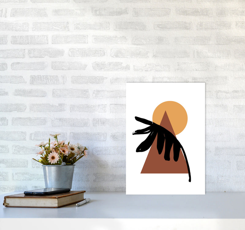Autumn Siesta abstract Art Print by Pixy Paper A3 Black Frame