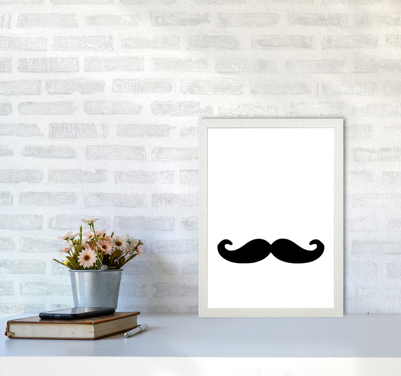 Moustache Modern Print A3 Oak Frame