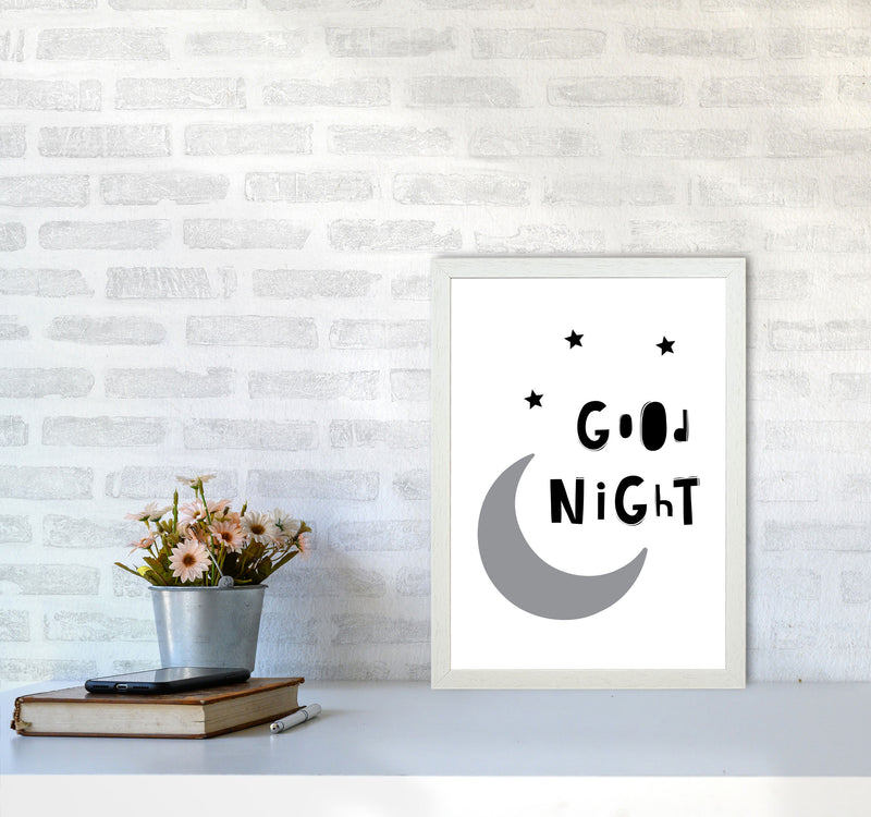 Good Night Moon Framed Nursey Wall Art Print A3 Oak Frame