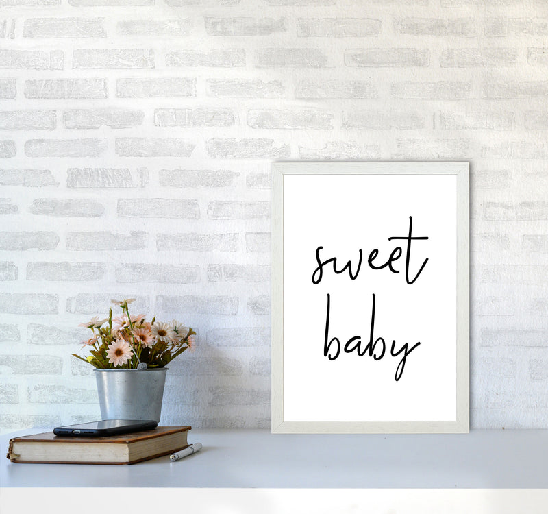 Sweet Baby Modern Print A3 Oak Frame