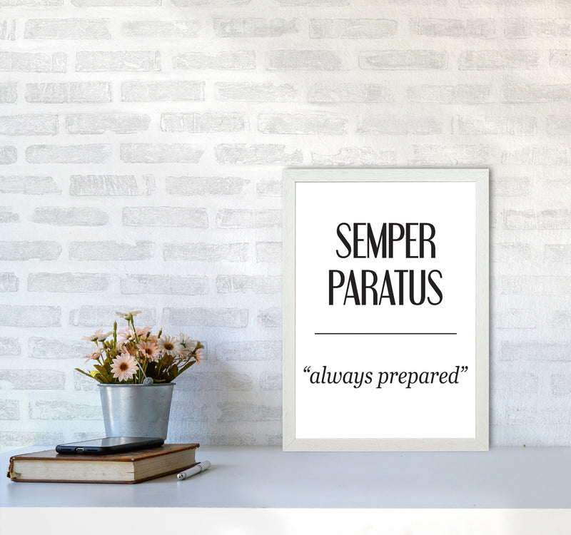 Semper Paratus Modern Print A3 Oak Frame