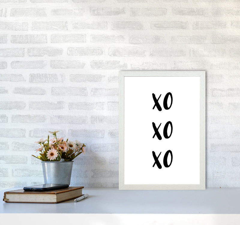 XOXOXO Modern Print A3 Oak Frame