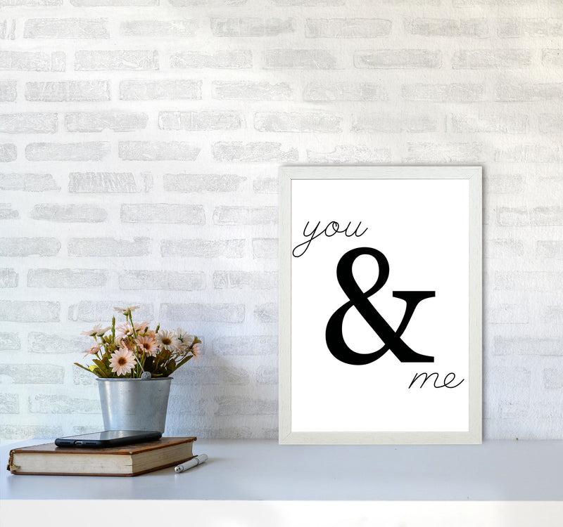 You & Me Modern Print A3 Oak Frame