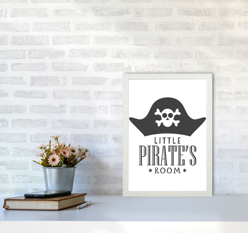 Little Pirates Room Framed Nursey Wall Art Print A3 Oak Frame