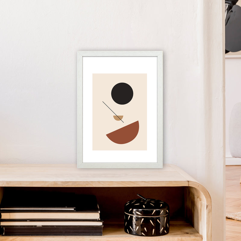 Mica Sand N13  Art Print by Pixy Paper A3 Oak Frame