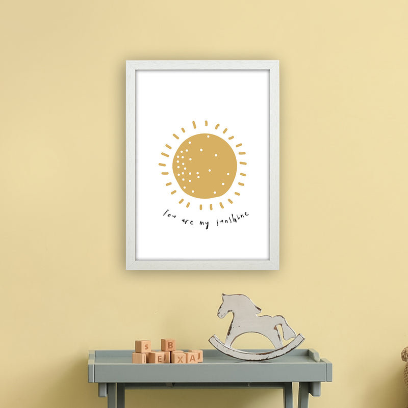 You Are My Sunshine  Art Print by Pixy Paper A3 Oak Frame