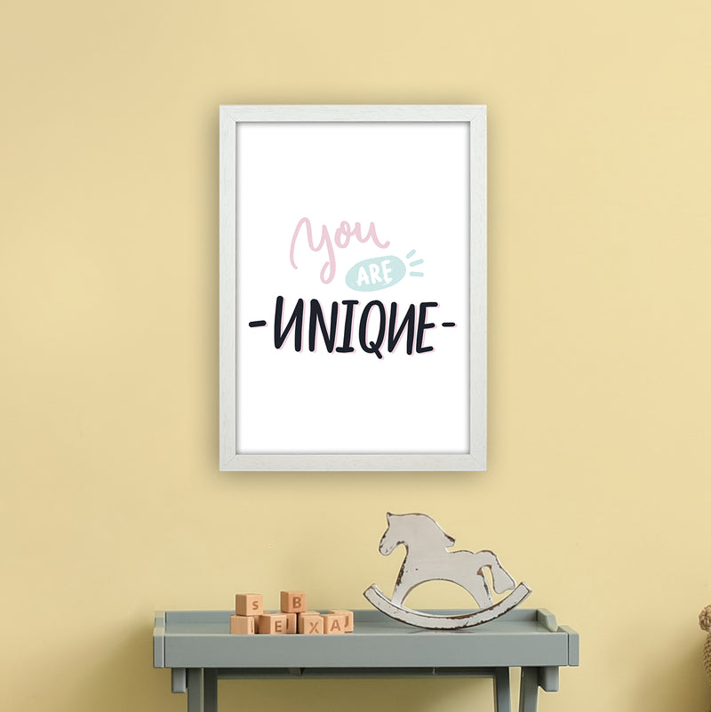 You Are Unique  Art Print by Pixy Paper A3 Oak Frame