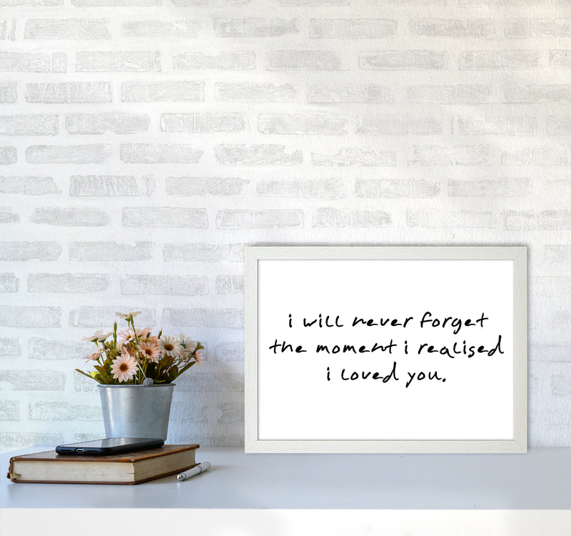 I Will Never Forget  Art Print by Pixy Paper A3 Oak Frame