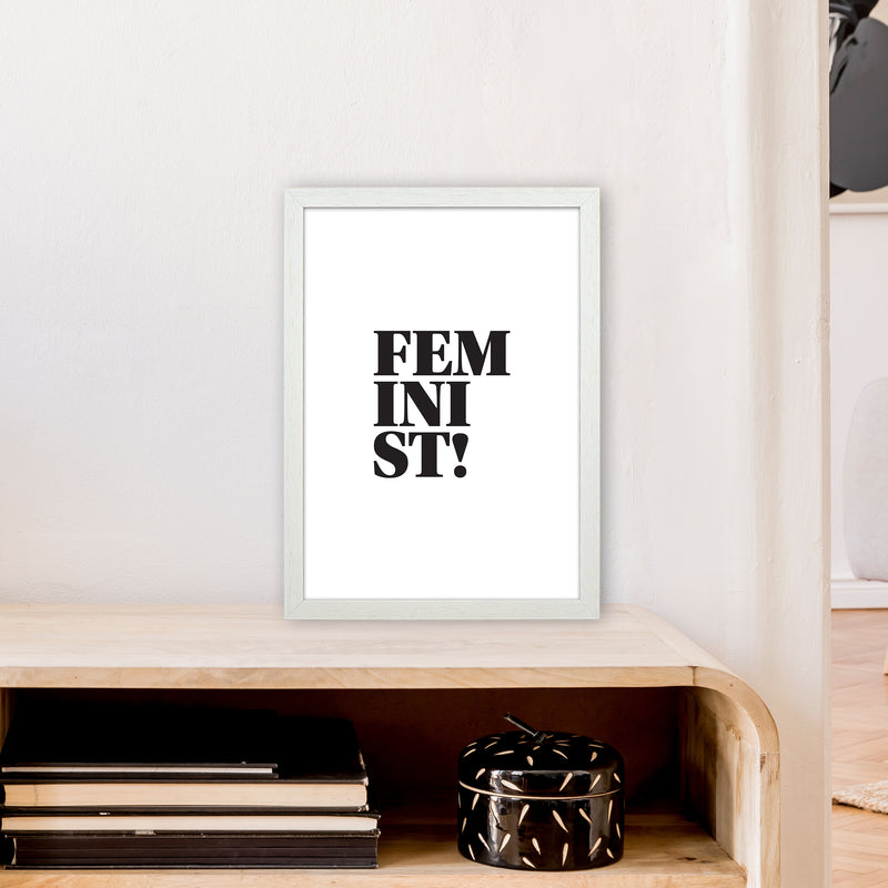 Feminist  Art Print by Pixy Paper A3 Oak Frame