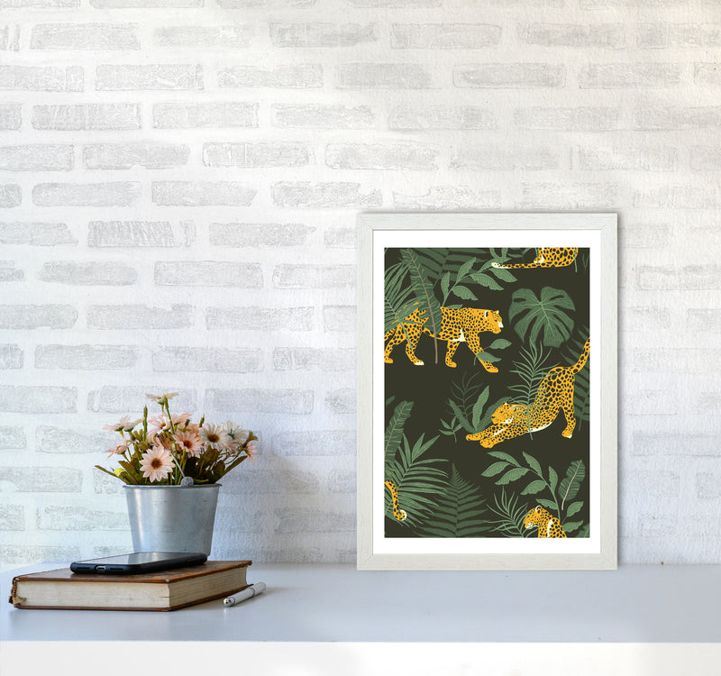 Wild Collection Cheetah Art Print by Pixy Paper A3 Oak Frame