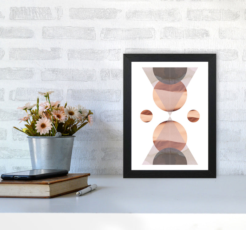 Abstract Sandstorm 1 Modern Print A4 White Frame