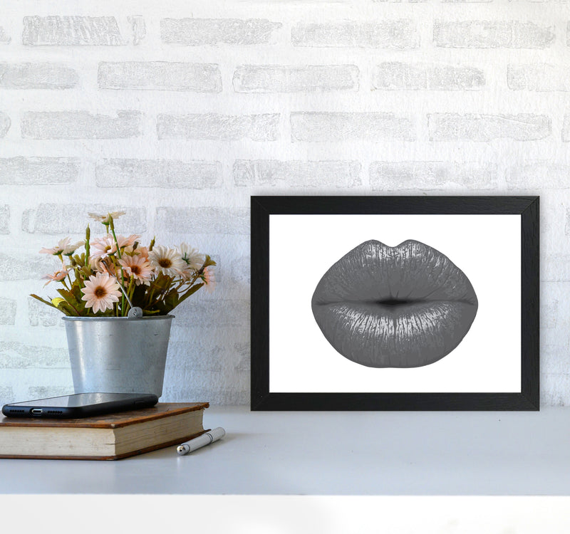 Lips Modern Print A4 White Frame
