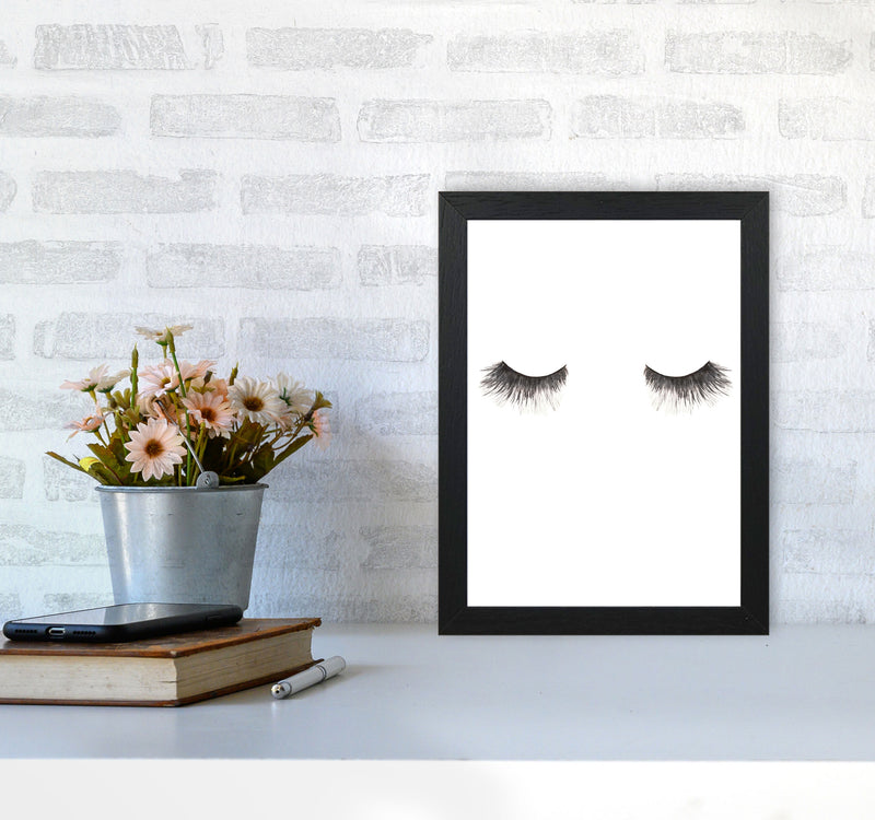 Eyelashes Modern Print A4 White Frame