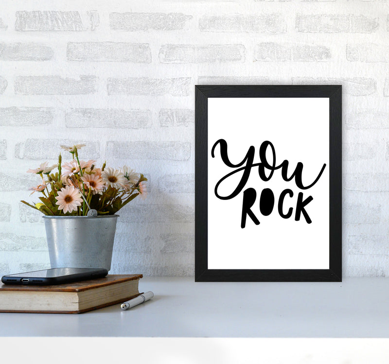 You Rock Modern Print A4 White Frame
