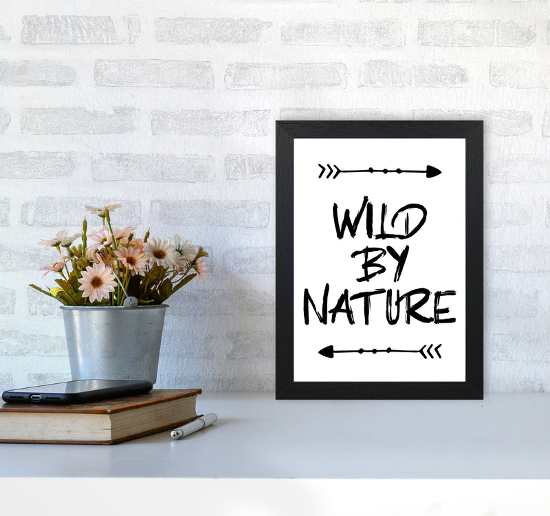Wild By Nature Modern Print A4 White Frame