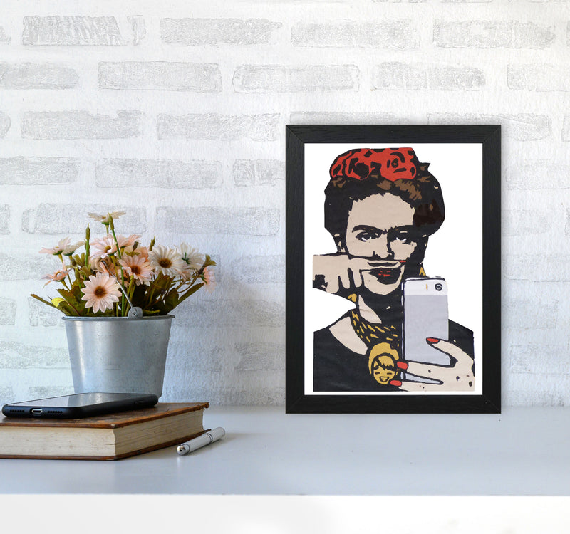 Urban Frida Kahlo Modern Print A4 White Frame