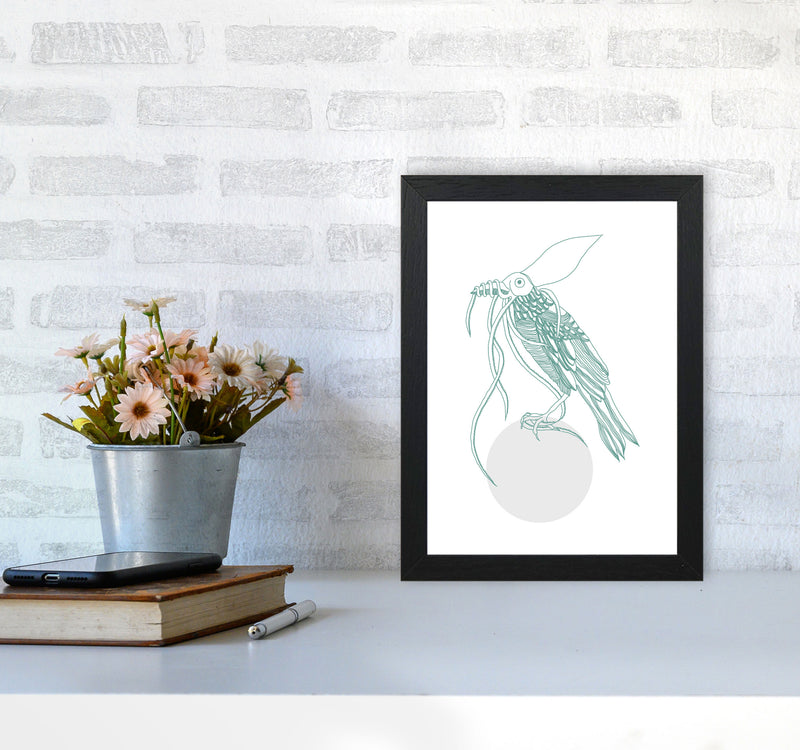 Marine Animals Bird Modern Print Animal Art Print A4 White Frame