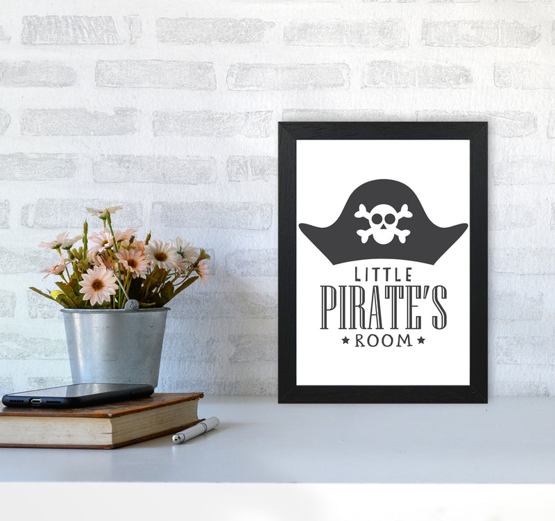 Little Pirates Room Framed Nursey Wall Art Print A4 White Frame
