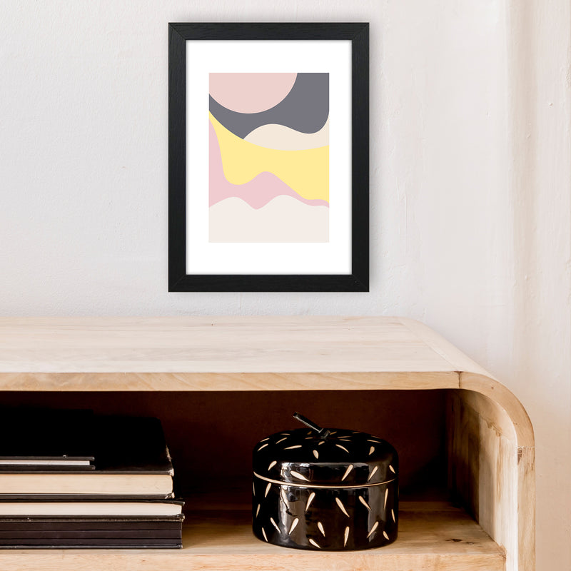Mila Pink Dunes N15  Art Print by Pixy Paper A4 White Frame
