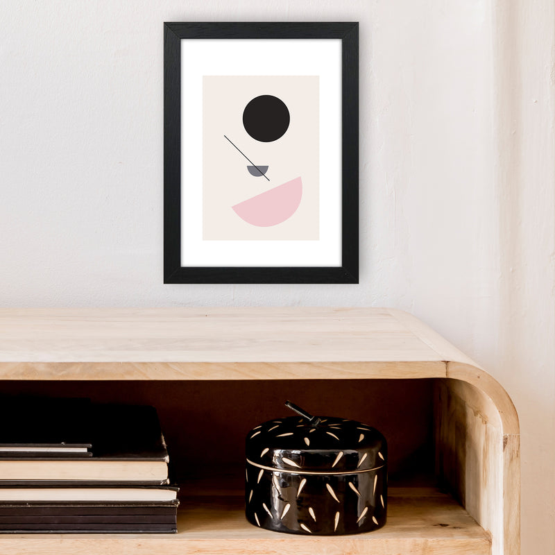 Mila Abstract N3  Art Print by Pixy Paper A4 White Frame