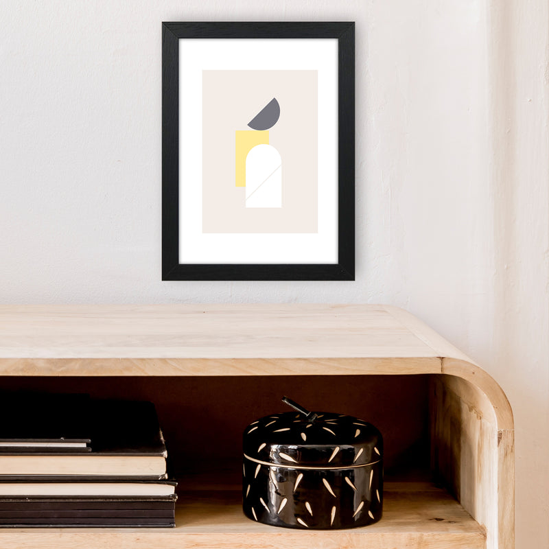 Mila Abstract N11  Art Print by Pixy Paper A4 White Frame