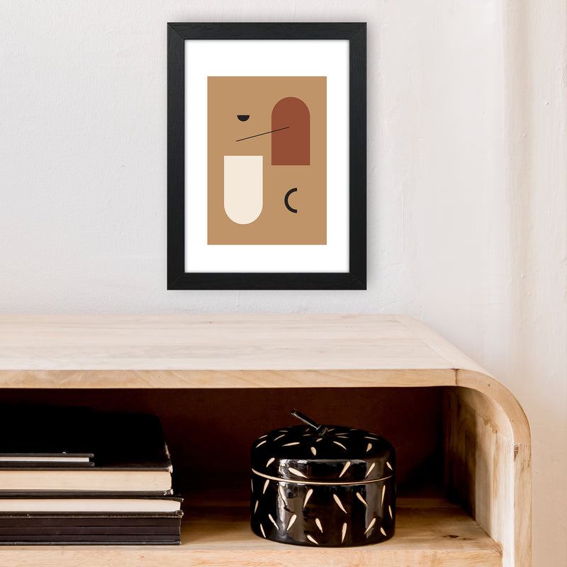 Mica Sand N15  Art Print by Pixy Paper A4 White Frame