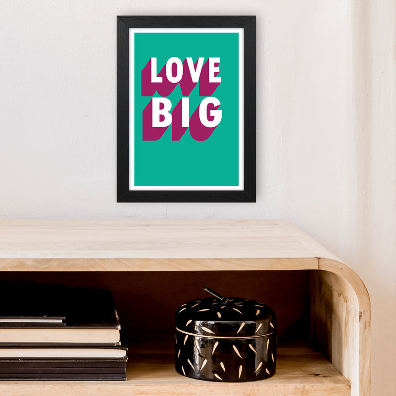 Love Big Shadow  Art Print by Pixy Paper A4 White Frame