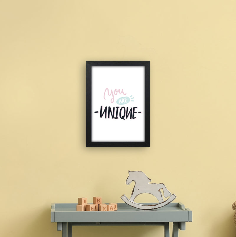 You Are Unique  Art Print by Pixy Paper A4 White Frame