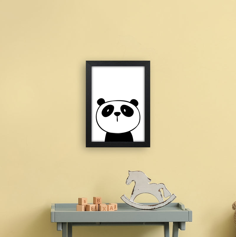 Panda  Art Print by Pixy Paper A4 White Frame