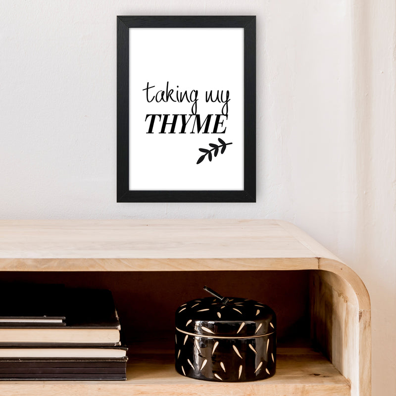 Taking My Thyme  Art Print by Pixy Paper A4 White Frame