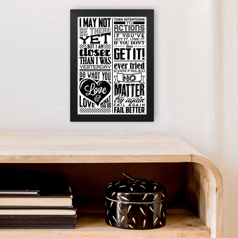 I May Not Be There Yet Vintage  Art Print by Pixy Paper A4 White Frame